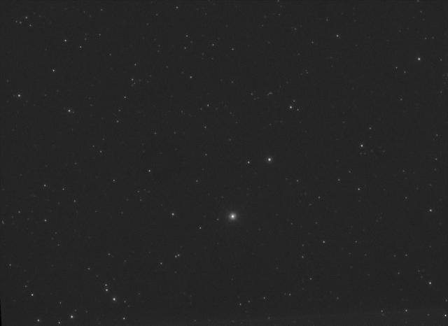 Fig. 1.— A stack of the best 120 out of 150 8-second exposures taken on September 5, 2013, starting at 21:25 EST. Barnard’s Star is the brightest star in the image. The telescope is a 10” RC from Ritchey-Chretien Optical Systems. The camera used is a Starlight Express SXV-H9.