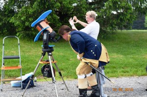 Gene describing Sunspots to General Washington