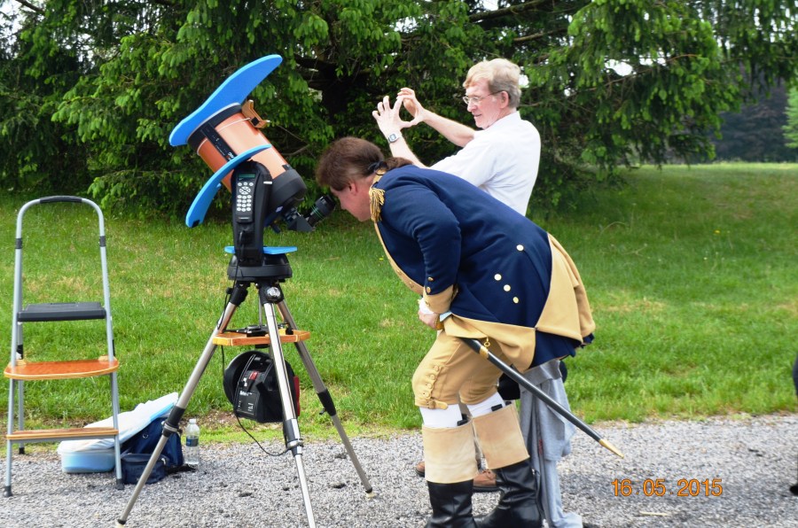 Gene describing Sunspots to General Washington