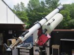 Takahashi Mewlon 250 telescope co-mounted with the Hastings refractor on the Paramount-ME at Washington Crossing Observatory