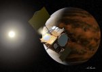 Akatsuki Probe orbiting Venus. NYT