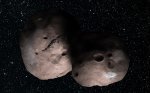 An artist’s rendering  of the Kuiper belt object 2014 MU69 - NYT