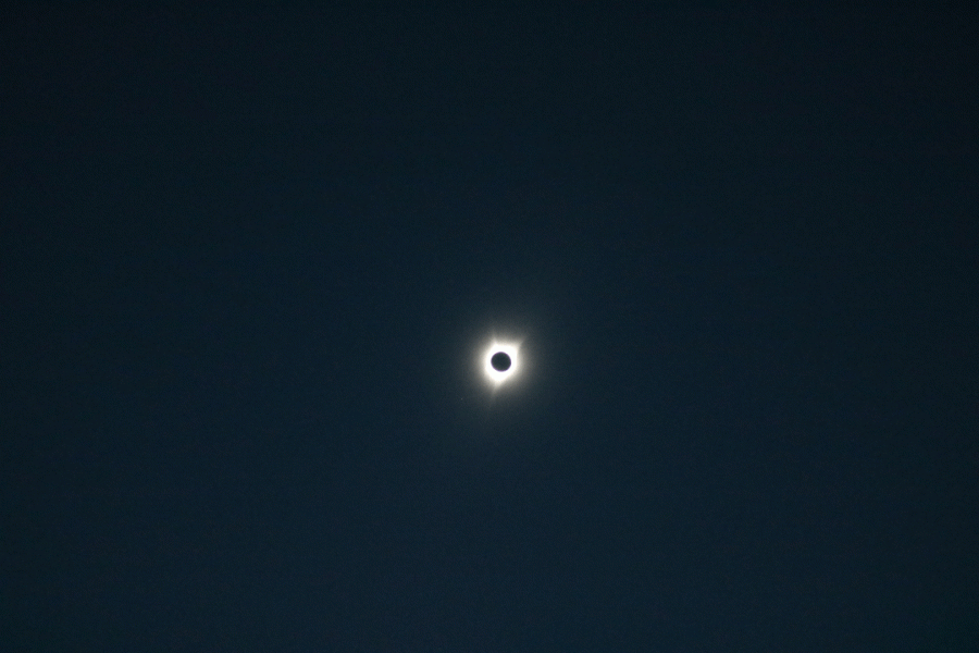 Totality captured by Sanjai on his Canon