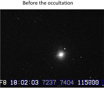 Regulus before the occultation.