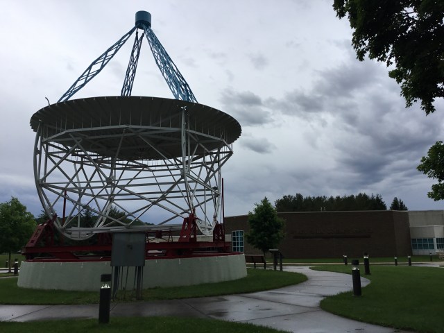 Replica of Grote Reber's radio antenna