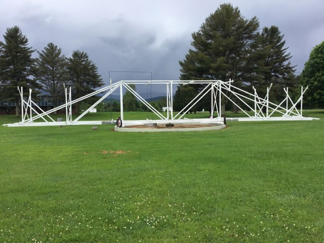 Replica of Karl Jansky's radio antenna