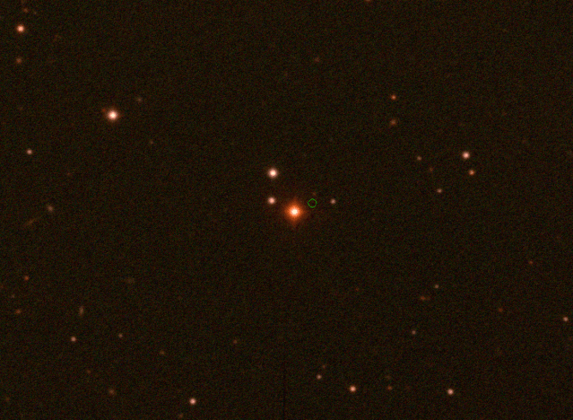Color image of the Wolf 359 star field, obtained in late 2019.