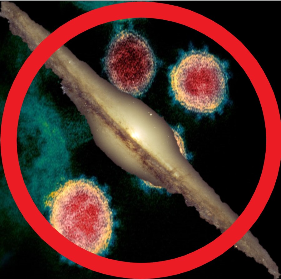 artists conception of surreal galaxy